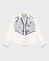Vintage Crisca Textured Blouse - M