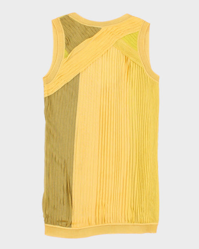 Womens Yellow Christian Lacroix Slinky Tank Top - M