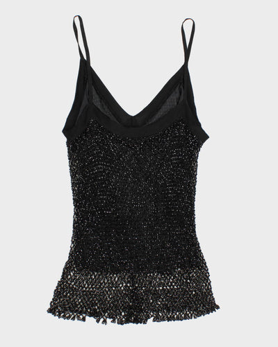 Y2K 00s Beaded Party Top - L