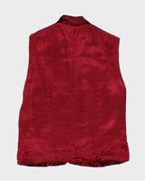 Vintage 90s Le Chateau Velvet Vest - M