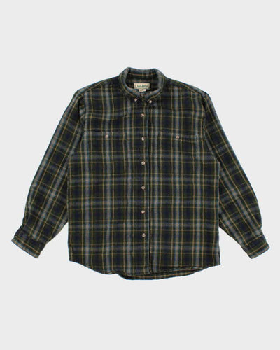 Vintage 80s L.L. Bean Women's Wool Flannel Shirt - M