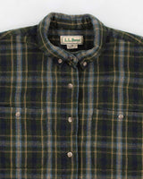 Vintage 80s L.L. Bean Women's Wool Flannel Shirt - M