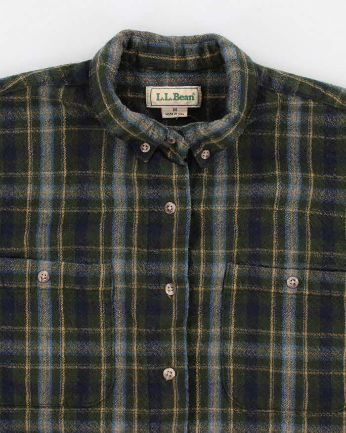 Vintage 80s L.L. Bean Women's Wool Flannel Shirt - M