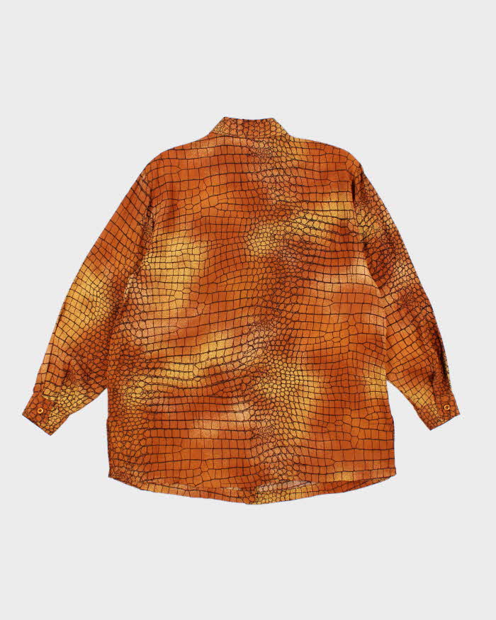 Vintage 90s Luigi Lambertino Patterned Blouse - XXL