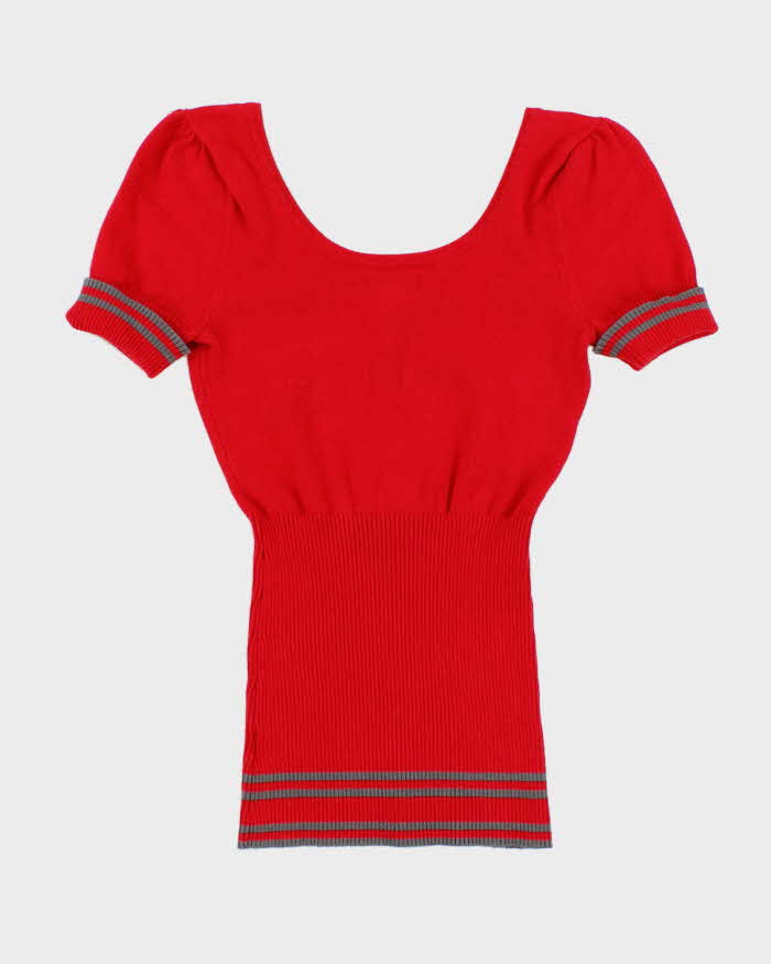 Women's Vintage Guess Rhinestoned Top - XXS