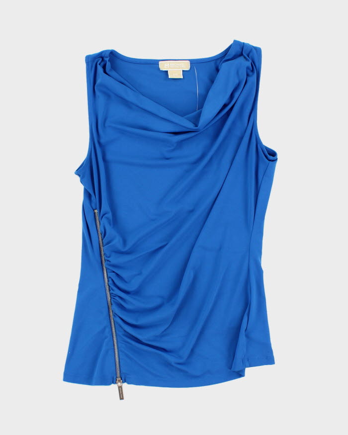 Woman's Blue Michael Kors Cowl Neck Top - S