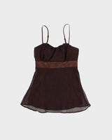 Vintage 90s RW &amp; Co Brown Cami - S