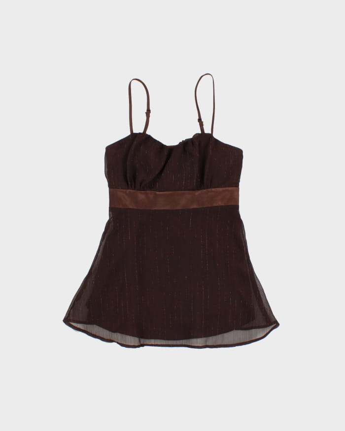 Vintage 90s RW &amp; Co Brown Cami - S