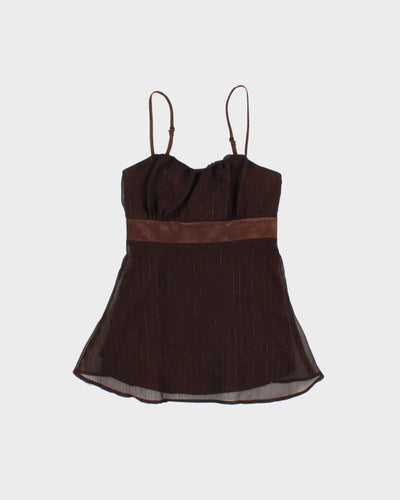 Vintage 90s RW & Co Brown Cami - S