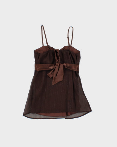 Vintage 90s RW & Co Brown Cami - S