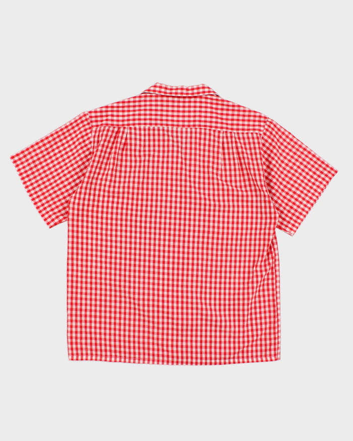 Vintage 90s Tabi Red Gingham Blouse - M