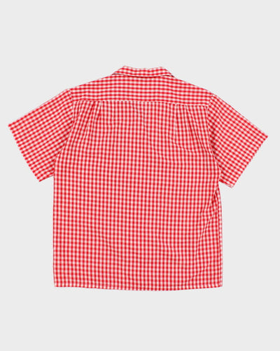 Vintage 90s Tabi Red Gingham Blouse - M