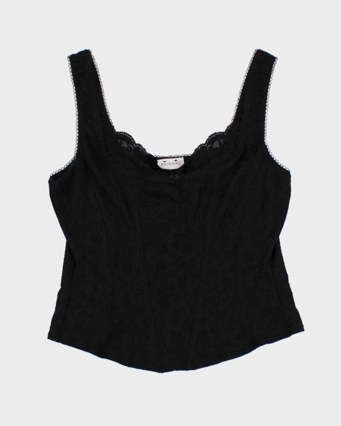 Vintage 90s Arianne Darling Embroidered Lace Detailed Cami - S
