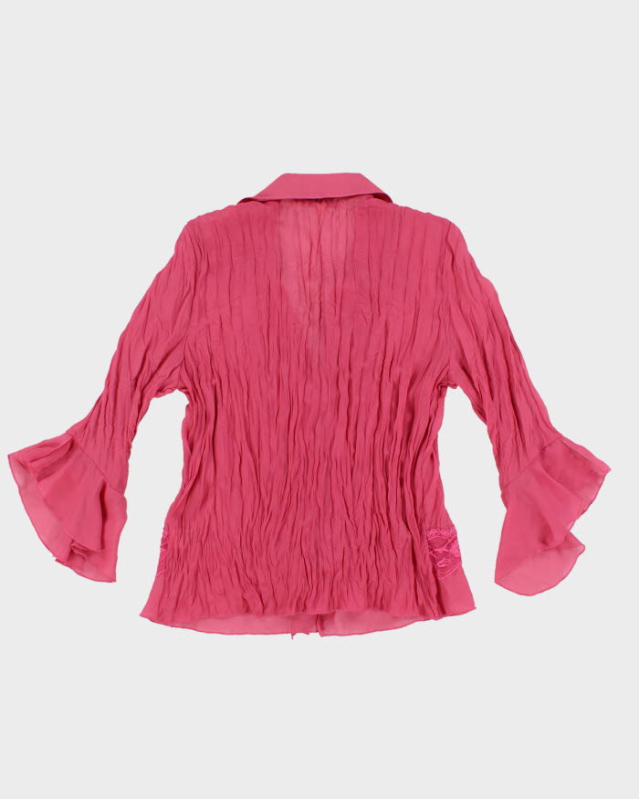 Vintage 90s Darling Pink Blouse - L