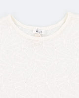 Vintage 90s Tua White Laced Spiderweb Baby Tee - XS/S