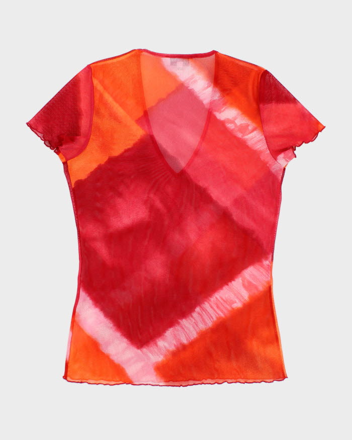 Vintage 90s Morgan De Toi Mesh Pattern Top - M