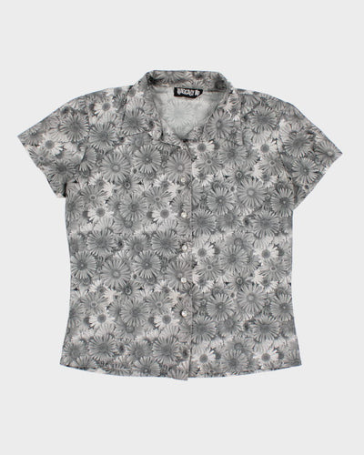 Vintage 90s Floral Blouse  - M