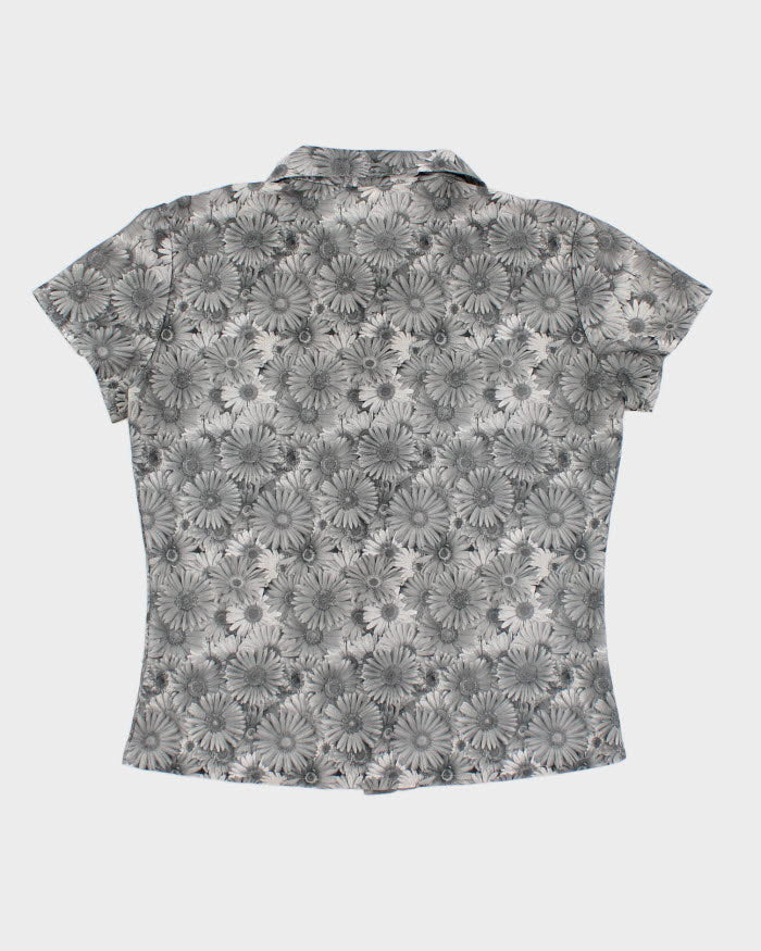 Vintage 90s Floral Blouse  - M