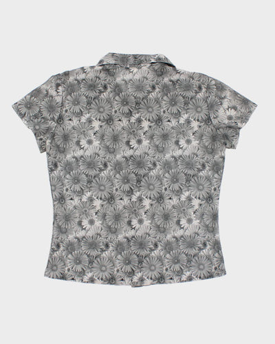 Vintage 90s Floral Blouse  - M