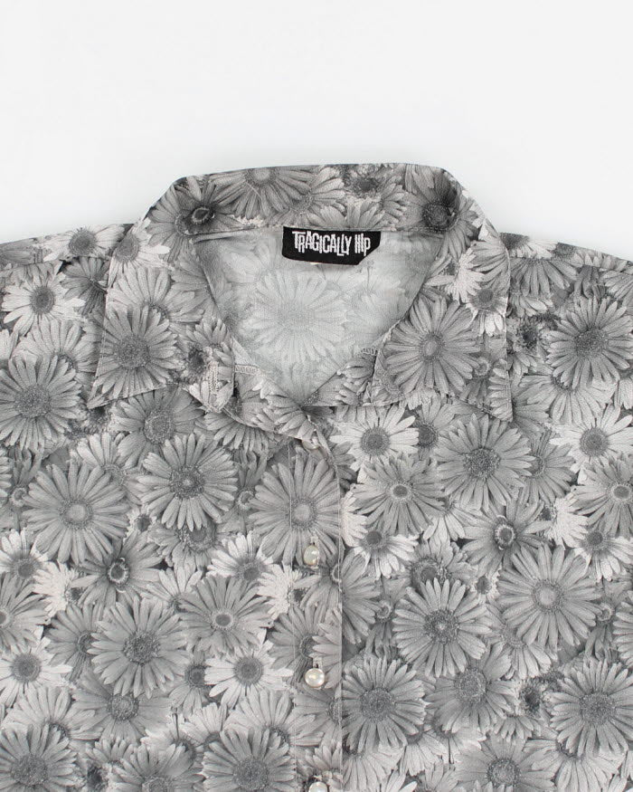 Vintage 90s Floral Blouse  - M