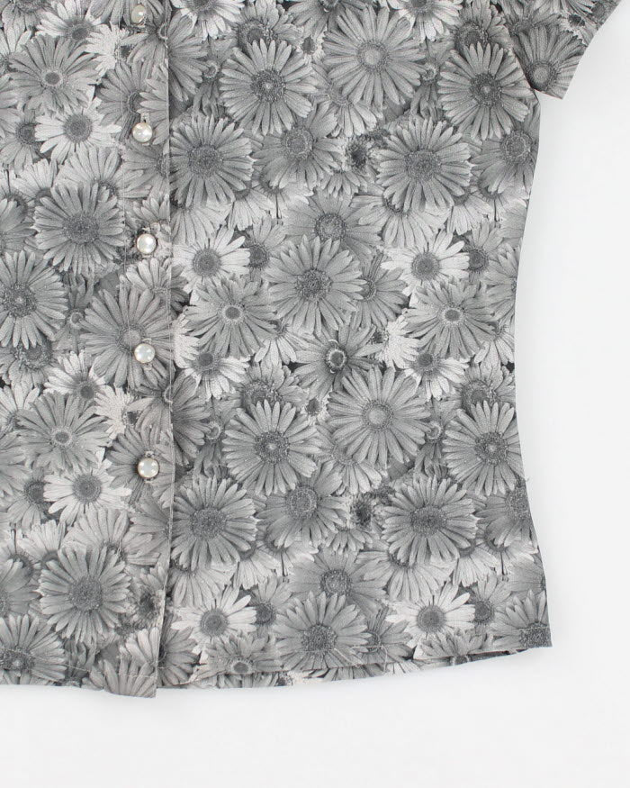 Vintage 90s Floral Blouse  - M