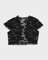 Vintage 90s Gold Fashion Lace Shrug - S