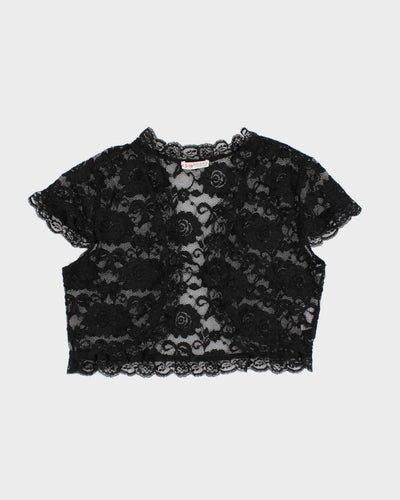 Vintage 90s Gold Fashion Lace Shrug - S
