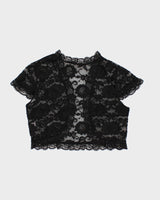 Vintage 90s Gold Fashion Lace Shrug - S