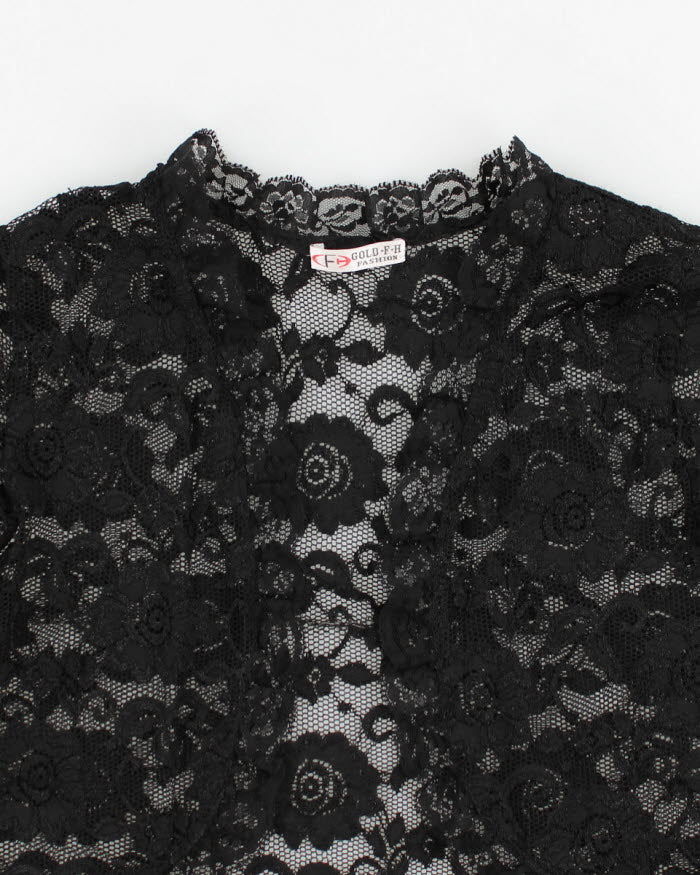 Vintage 90s Gold Fashion Lace Shrug - S