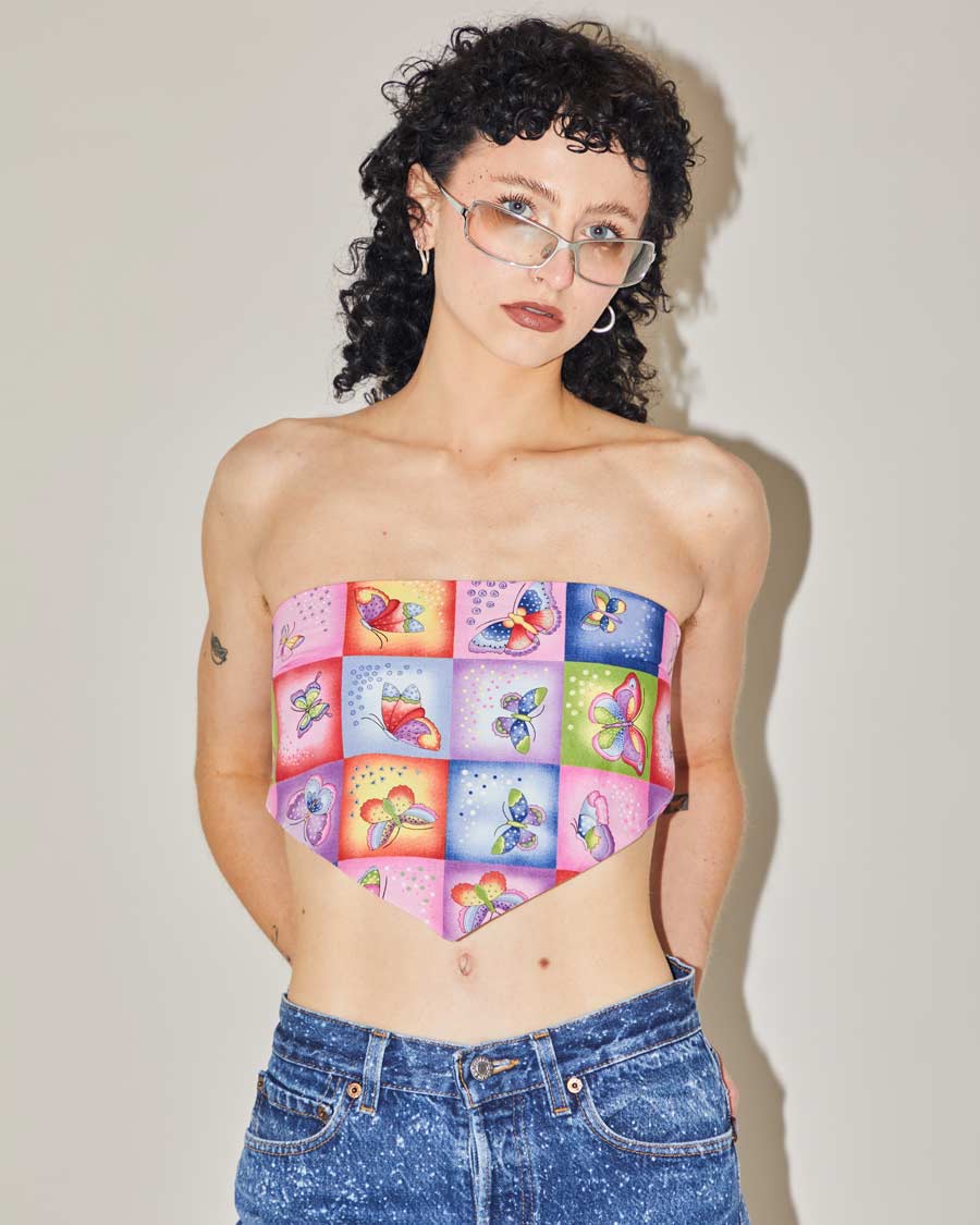 Rokit Originals Mary-Jane Scarf Top - S/M