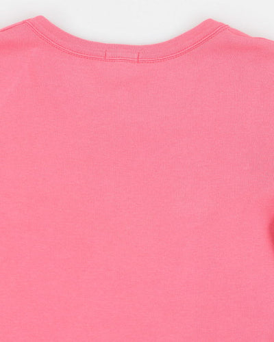 Y2k 00s Benetton Women's Pink T-shirt - S