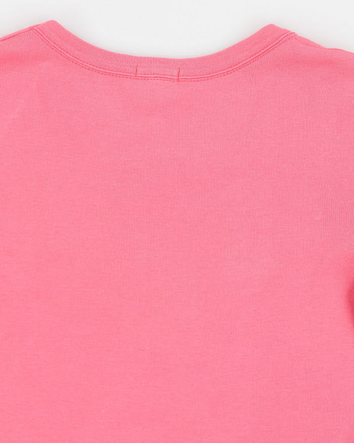 Y2k 00s Benetton Women's Pink T-shirt - S