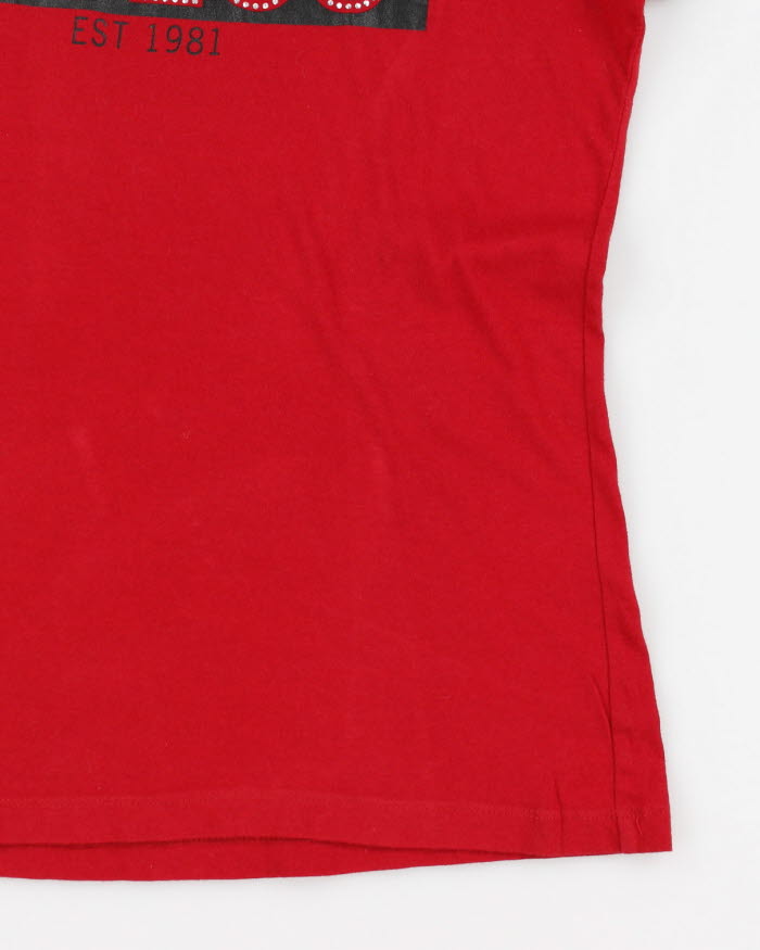 Y2k 00s Guess Womens Red T-shirt - XL