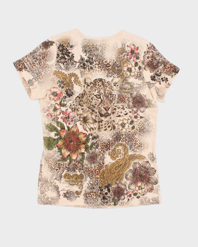 Y2k 00s Cactus Pattern Top - M