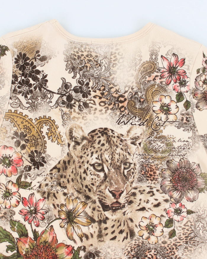 Y2k 00s Cactus Pattern Top - M