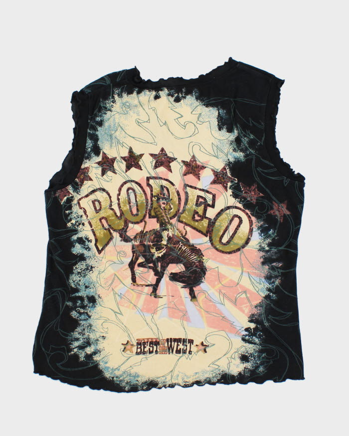Y2k 00s Moda USA Rodeo Top - XL