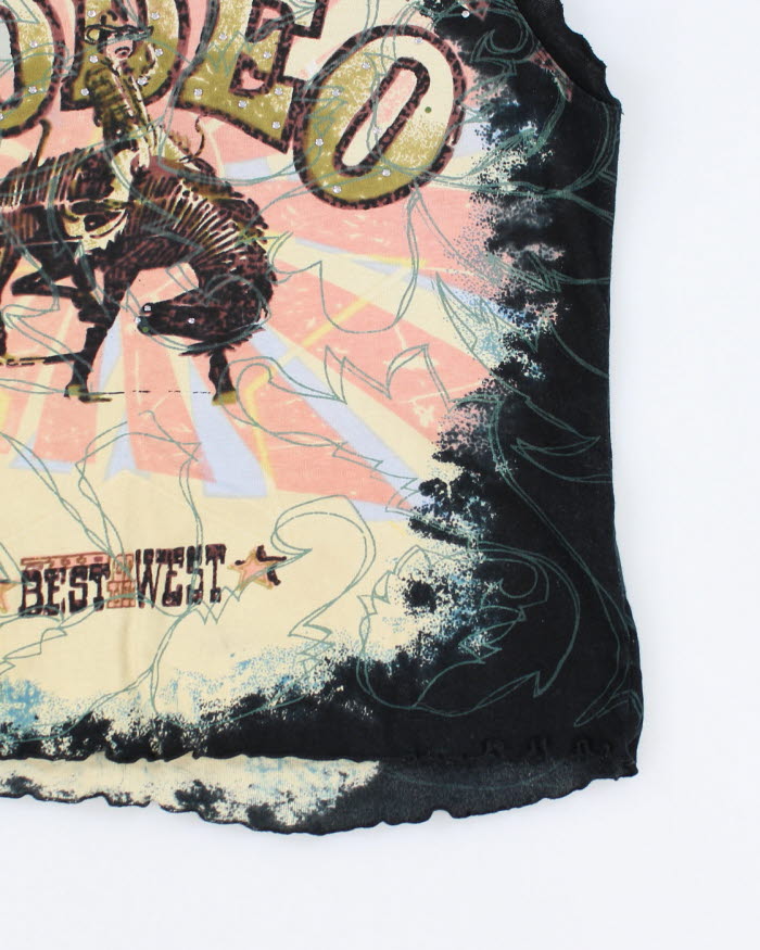 Y2k 00s Moda USA Rodeo Top - XL