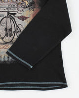 Y2k 00s Susan Lawrence Long Sleeve Paris T-shirt - XL