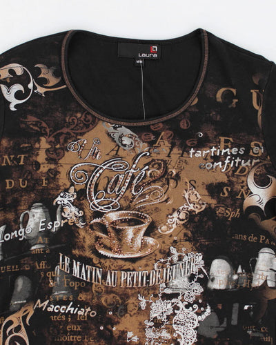 Y2k 00s Laura Pattern Top  - M