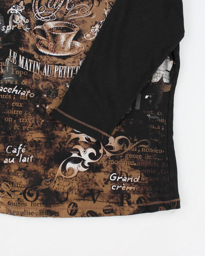 Y2k 00s Laura Pattern Top  - M