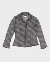 90s Dynamite Mesh Pattern Shirt - M