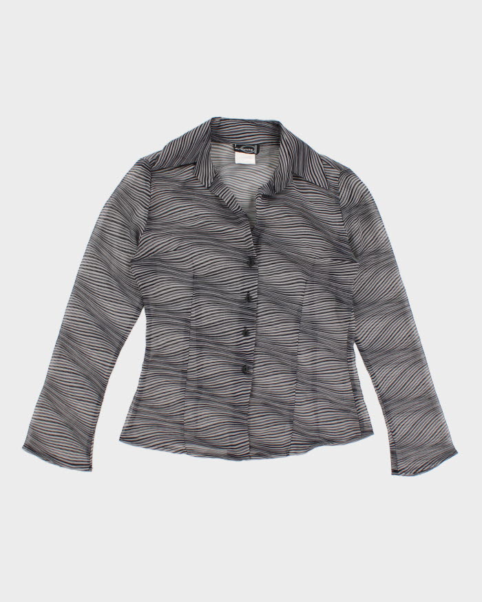 90s Dynamite Mesh Pattern Shirt - M