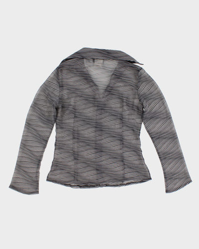90s Dynamite Mesh Pattern Shirt - M