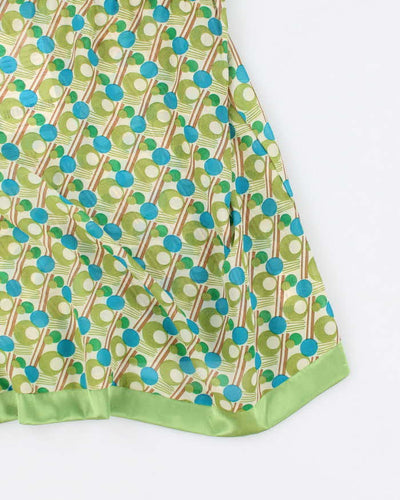 Y2k 00s Le Chateau Green Pattern Cami Top - M
