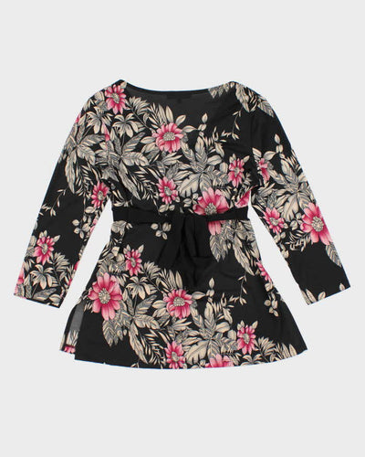Y2k 00s Moa Moa Floral Top - M