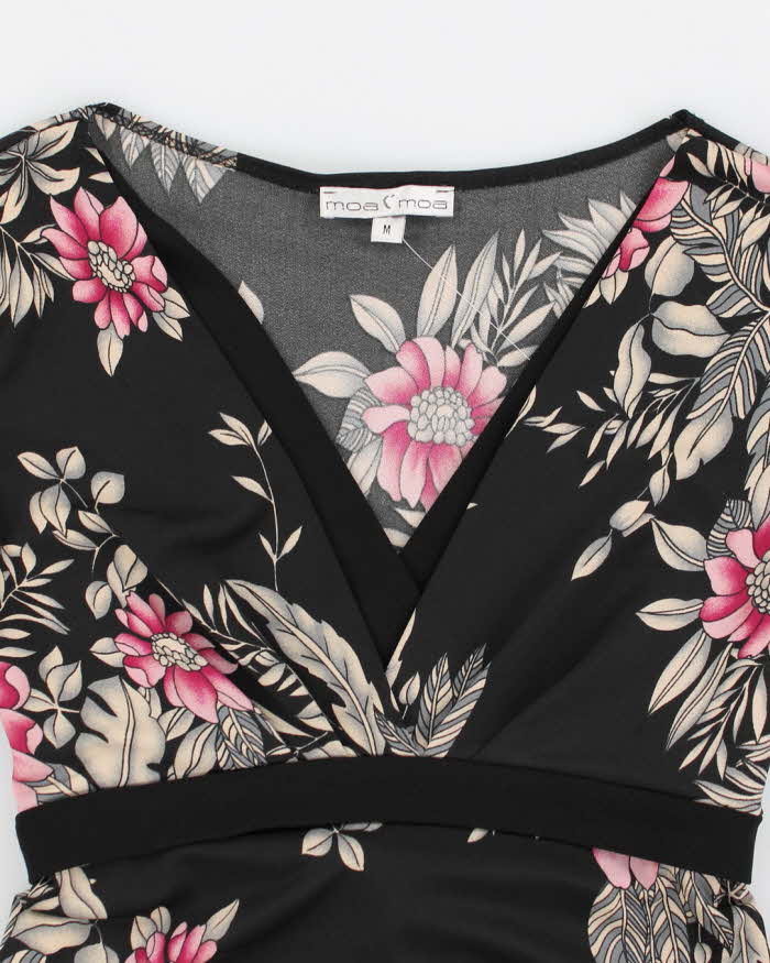 Y2k 00s Moa Moa Floral Top - M