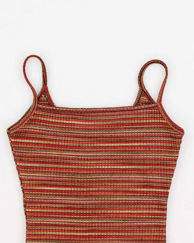 Y2k 00s Stripe Knit Cami Top - S