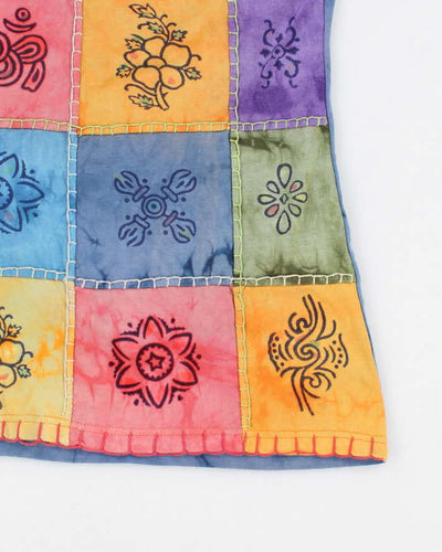 Y2k 00s Patchwork Cami Top - XL