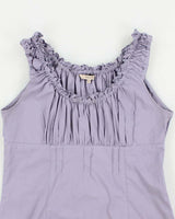 Vintage 90s RW &amp; Co Purple Milkmaid Style Top - M