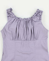 Vintage 90s RW &amp; Co Purple Milkmaid Style Top - M